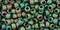 Toho 8/0 Round Japanese Seed Bead, TR8-707, Matte Color Iris Peridot